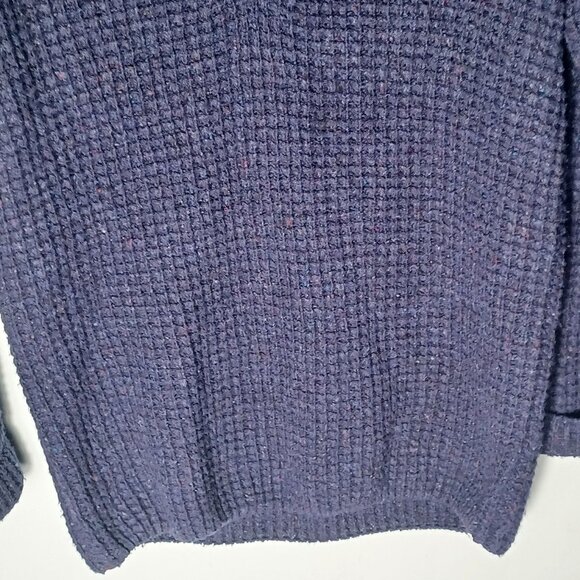 Rebecca Minkoff Wool Sweater Womens Medium Blue Knit Chunky Oversized Heavy - Picture 4 of 9